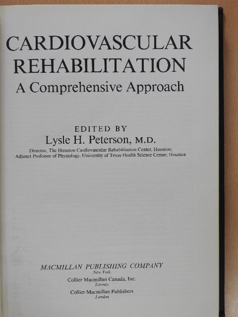 Lysle H. Peterson - Cardiovascular Rehabilitation (dedikált példány) [antikvár]