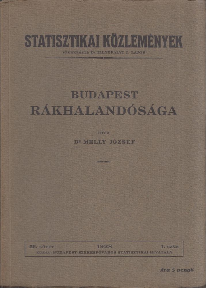 Melly József - Budapest rákhalandósága [antikvár]