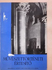 B. Gönczi Éva - Művészettörténeti Értesítő 1959/2-3. [antikvár]