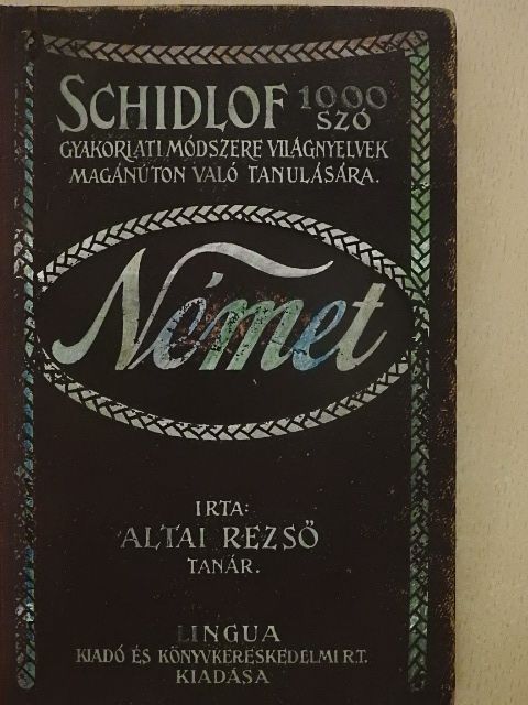 Altai Rezső - Schidlof gyakorlati módszere - Német 1-9. füzet [antikvár]