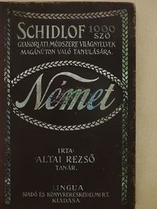 Altai Rezső - Schidlof gyakorlati módszere - Német 1-9. füzet [antikvár]