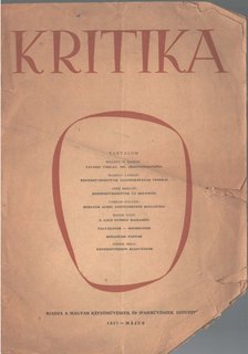 Kritika 1957 május [antikvár]