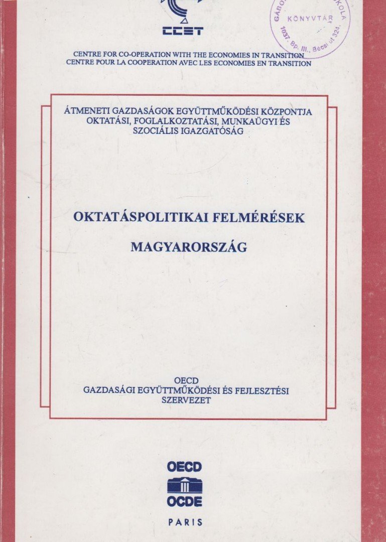 Oktatáspolitikai felmérések - Magyarország [antikvár]