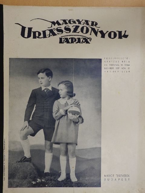 K. Lányi Piroska - Magyar Uriasszonyok Lapja 1937. november 20. [antikvár]