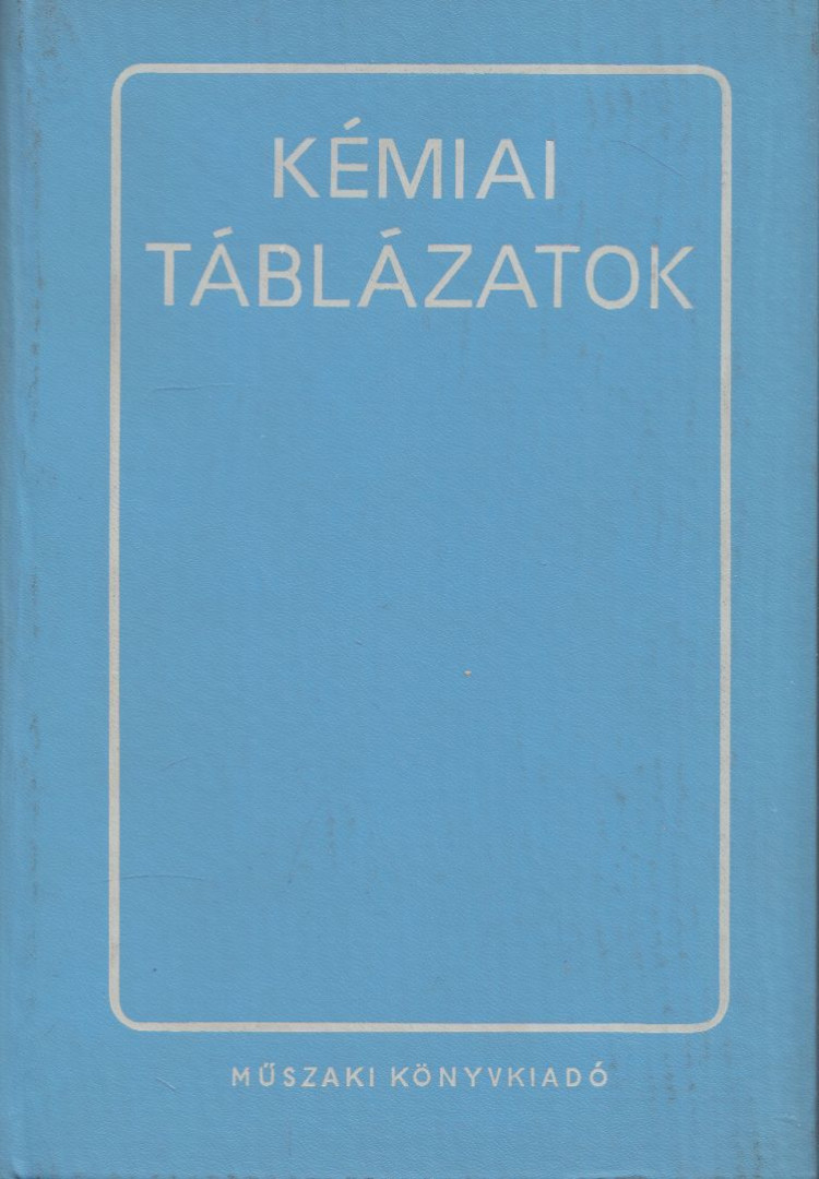 Németh Béla - Kémiai táblázatok [antikvár]
