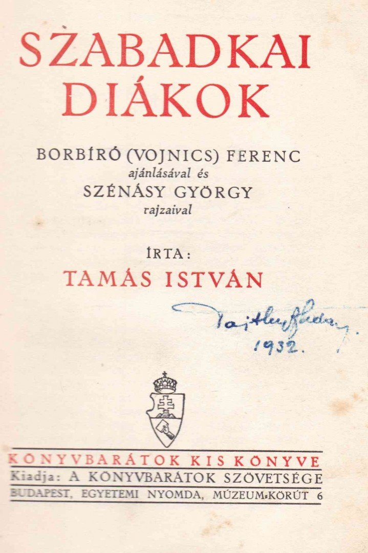 Tamás István - Szabadkai diákok [antikvár]