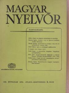 Bakos József - Magyar Nyelvőr 1978. július-szeptember [antikvár]