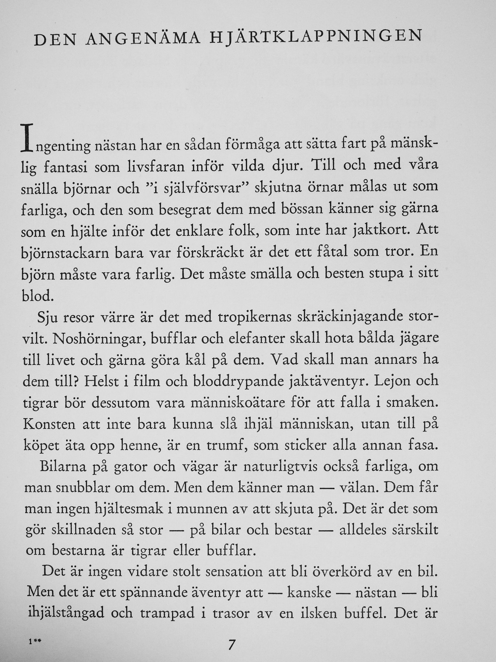 Bengt Berg - Farligt storvilt [antikvár]