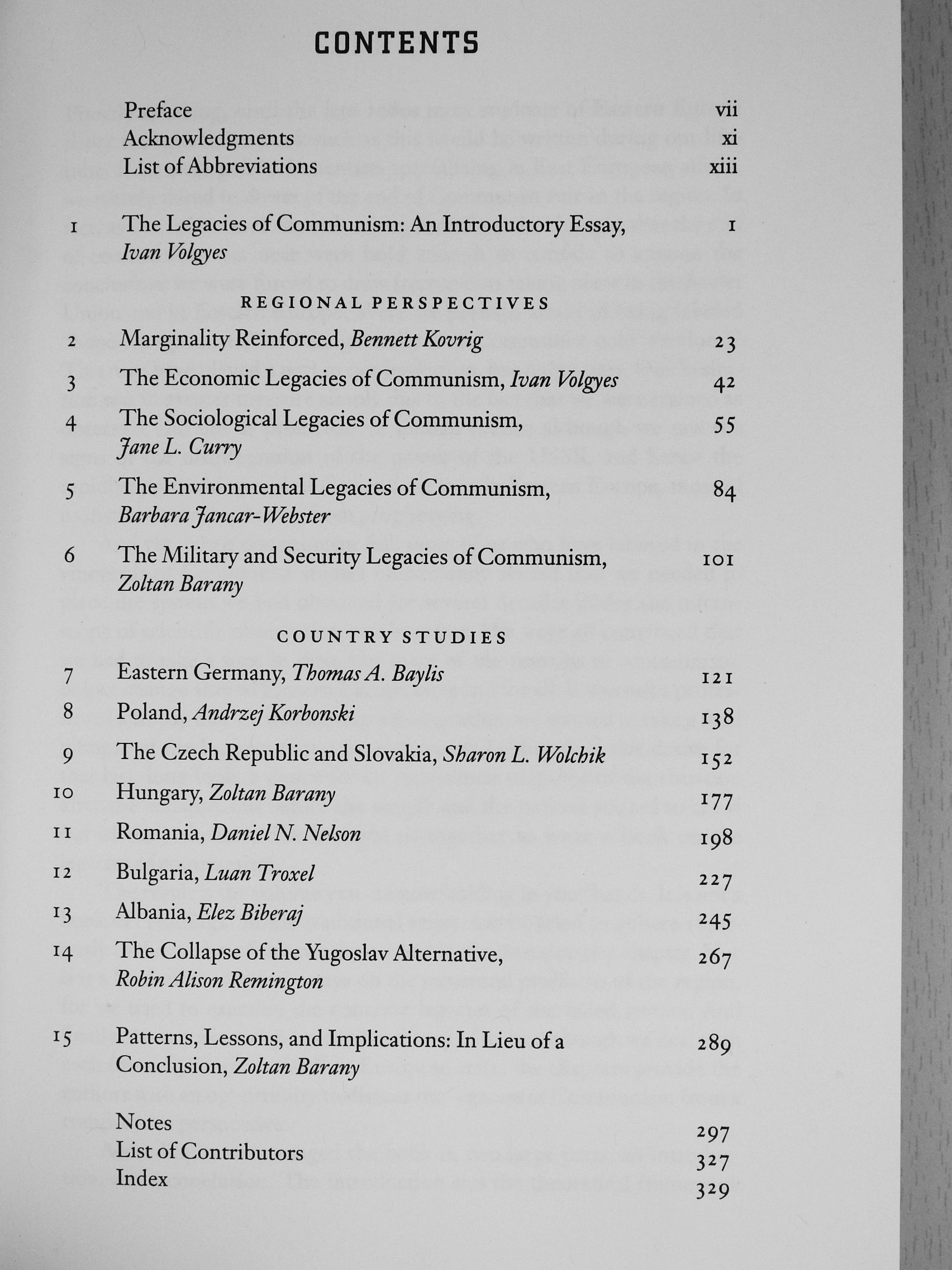 Bennett Kovrig - The Legacies of Communism in Eastern Europe [antikvár]