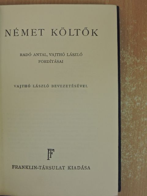 Adalbert Chamisso - Német költők [antikvár]
