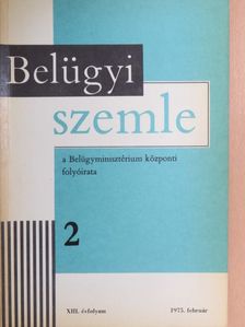 Almásy Sándor - Belügyi Szemle 1975. február [antikvár]