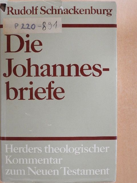 Die Johannesbriefe [antikvár]