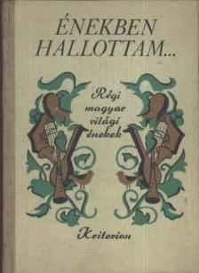 Boros Zoltán - Énekben hallottam [antikvár]