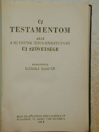 Új Testamentom [antikvár]