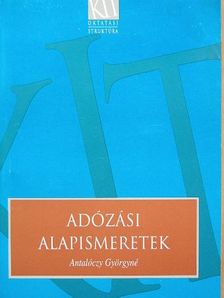 Antalóczy Györgyné - Adózási alapismeretek [antikvár]