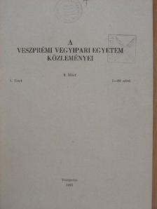 Árva P. - A Veszprémi Vegyipari Egyetem közleményei 9. kötet 1. füzet [antikvár]