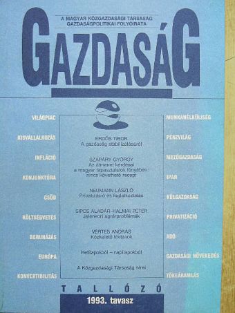 Gazdaság 1993. tavasz [antikvár]