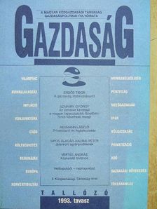 Gazdaság 1993. tavasz [antikvár]