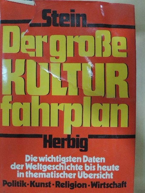 Werner Stein - Der grosse Kulturfahrplan [antikvár]