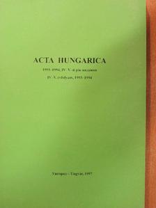Földvári Sándor - Acta Hungarica 1993-1994 [antikvár]