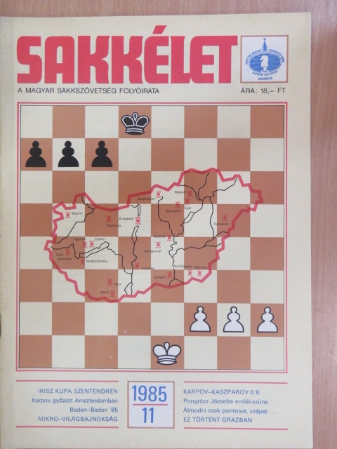 Sakkélet 1985. november [antikvár]