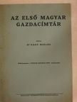 Dr. Nagy Miklós - Az első magyar gazdacímtár [antikvár]