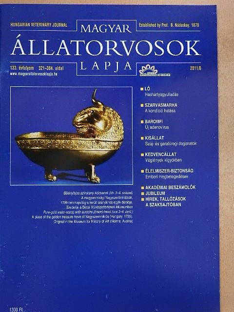 Jakab Csaba - Magyar Állatorvosok Lapja 2011/6. [antikvár]