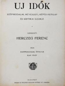 Andai Ernő - Uj Idők 1928. I. (fél évfolyam) [antikvár]