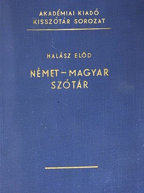 Halász Előd - Német-magyar szótár [antikvár]
