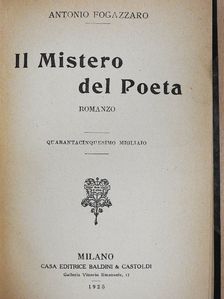 Antonio Fogazzaro - Il Mistero del Poeta [antikvár]