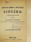 Loos József - A magyar, német és tót nyelv szótára I. [antikvár]