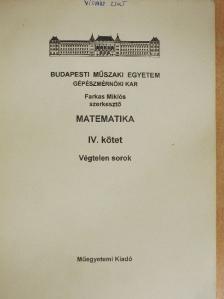 Farkas Miklós - Matematika IV. [antikvár]
