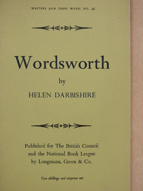 Helen Darbishire - Wordsworth [antikvár]