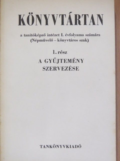 Sallai István - Könyvtártan 1. [antikvár]