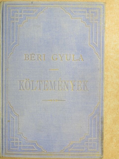 Béri Gyula - Költemények [antikvár]