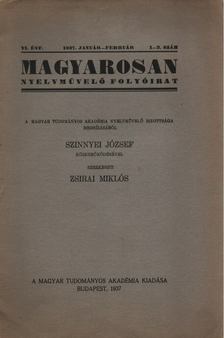 Zsirai Miklós - Magyarosan VI. évf. 1937. 1-2. szám [antikvár]