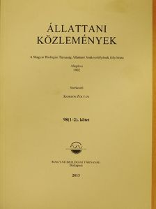 Horváth Edit - Állattani Közlemények 98/1-2. [antikvár]