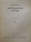 Horvay Katalin - Középiskolai matematikai lapok 1957. évi 1. szám [antikvár]