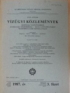 Domokos Miklós - Vízügyi közlemények 1987/3. [antikvár]