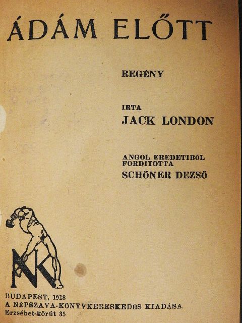 Jack London - Ádám előtt [antikvár]