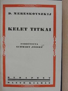 D. Mereskovszkij - Kelet titkai [antikvár]