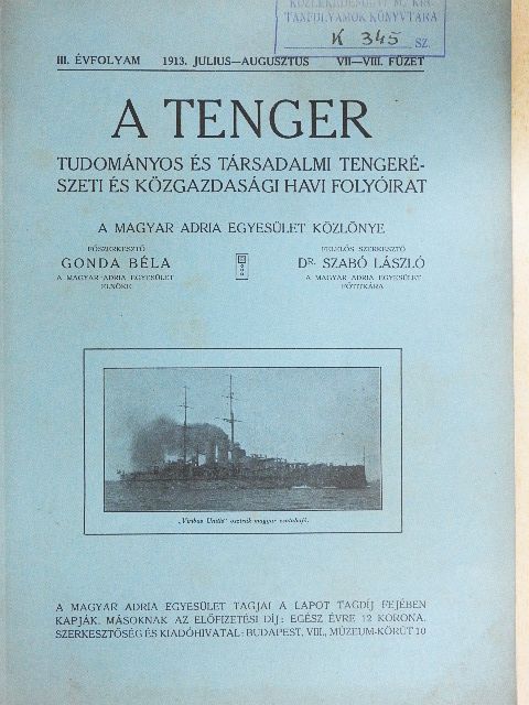 B. Z. - A tenger 1913. julius-augusztus [antikvár]
