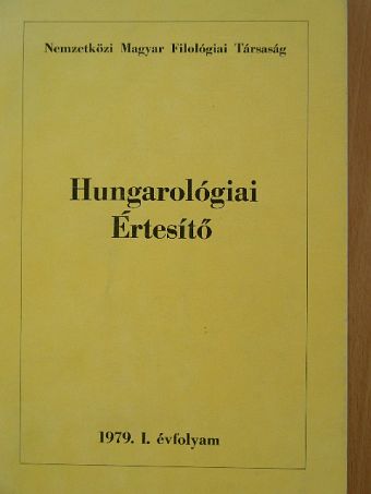 Hungarológiai Értesítő 1979. [antikvár]