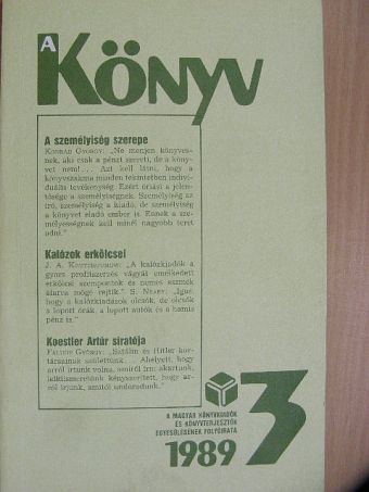 Bencsik Gábor - A Könyv 1989/3. [antikvár]