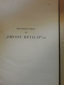 Dr. Babics Antal - Különlenyomatok az Orvosi Hetilap számaiból [antikvár]