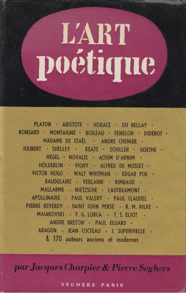 Jacques Charpier, Pierre Seghers - L'Art Poétique [antikvár]