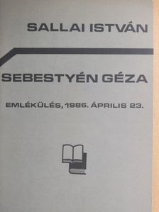 Bereczky László - Sallai István - Sebestyén Géza [antikvár]
