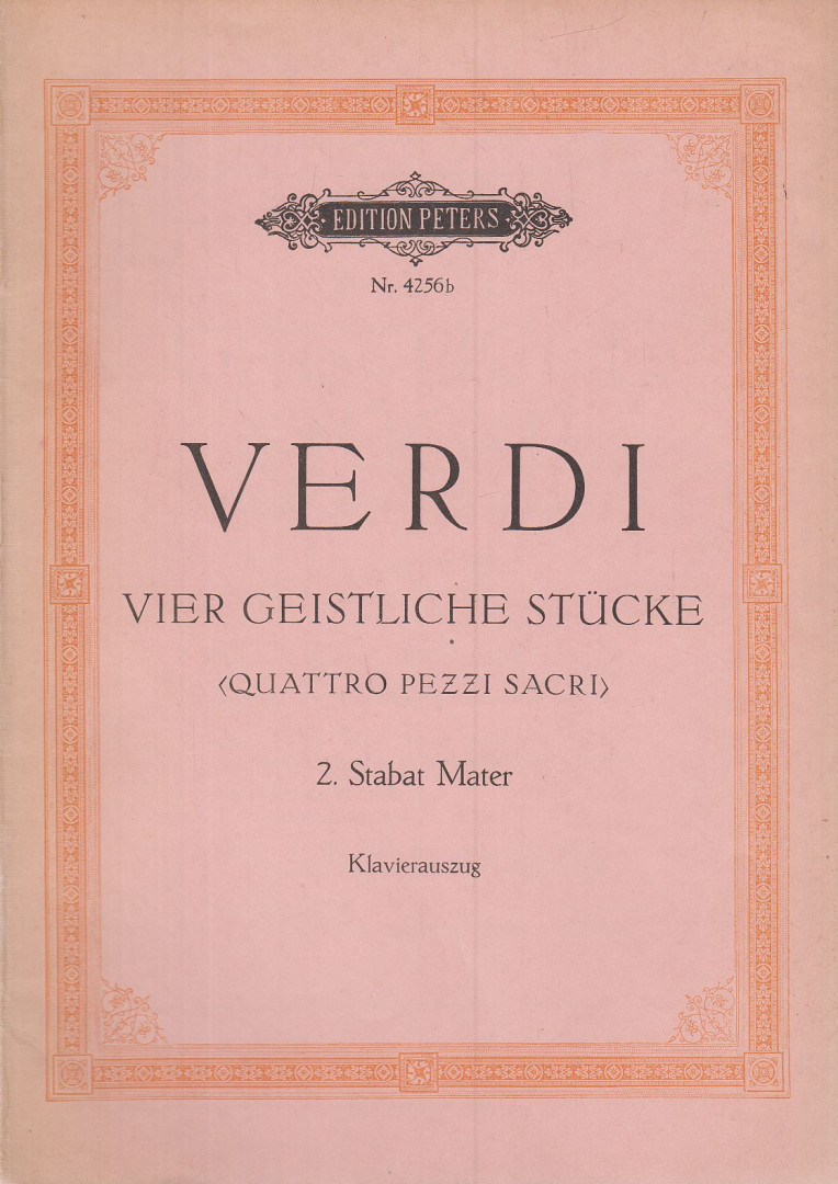 Giuseppe Verdi, Kurt Soldan - Vier geistliche Stücke [antikvár]