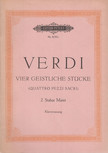 Giuseppe Verdi, Kurt Soldan - Vier geistliche Stücke [antikvár]