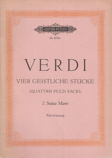 Giuseppe Verdi, Kurt Soldan - Vier geistliche Stücke [antikvár]